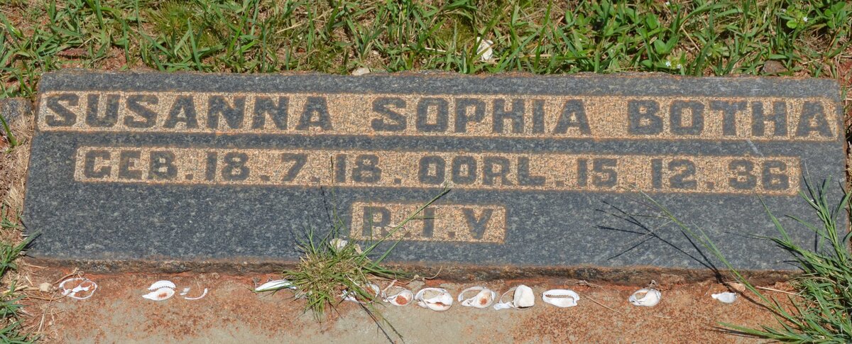 BOTHA Susanna Sophia 1918-1936