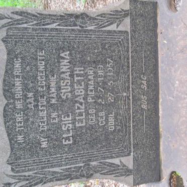 BOTHA Elsie Susanna Elizabeth nee PIENAAR 1919-1957