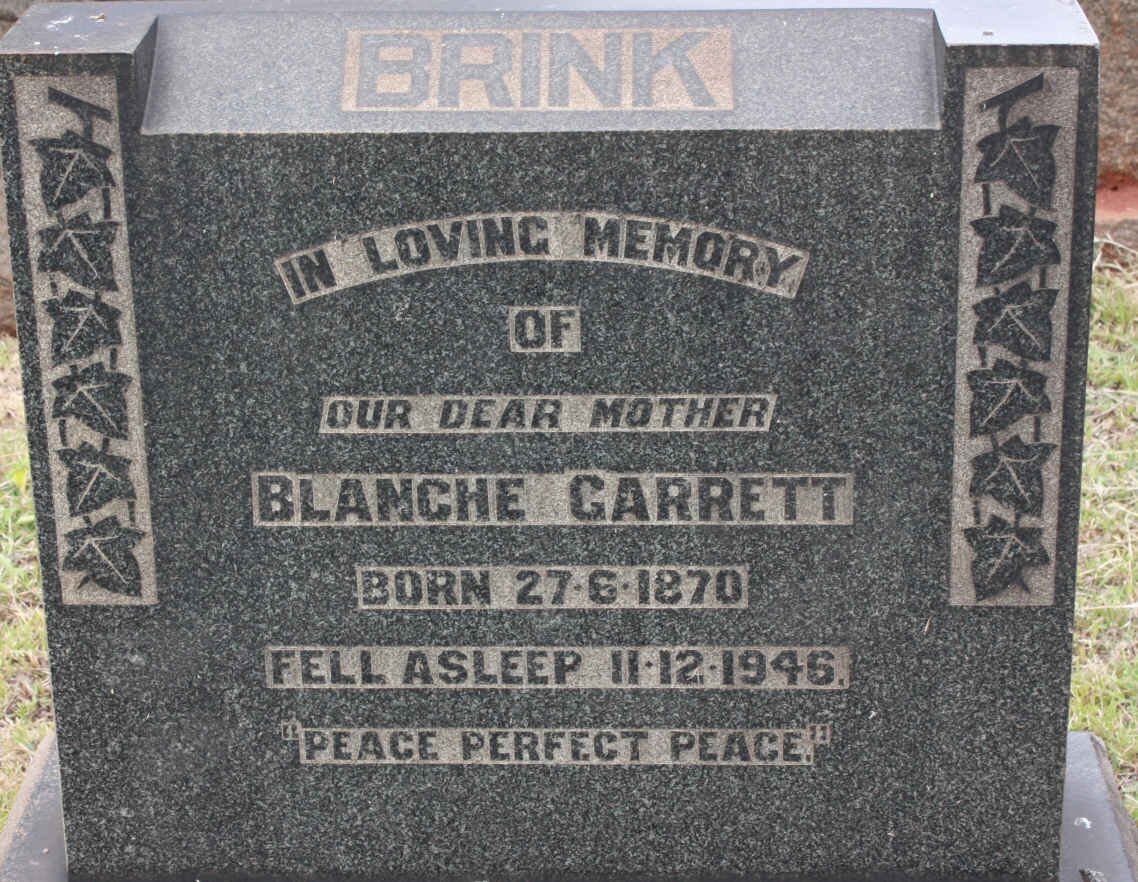 BRINK Blanche Garrett 187)-1946