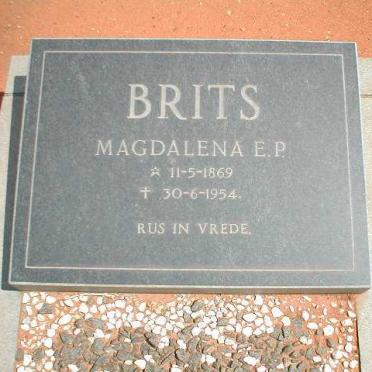 BRITS Magdalena E.P. 1869-1954
