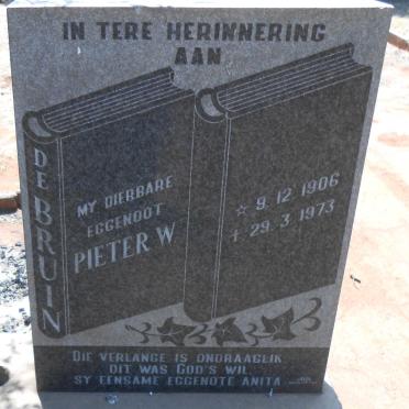 BRUIN Pieter W., de 1906-1973