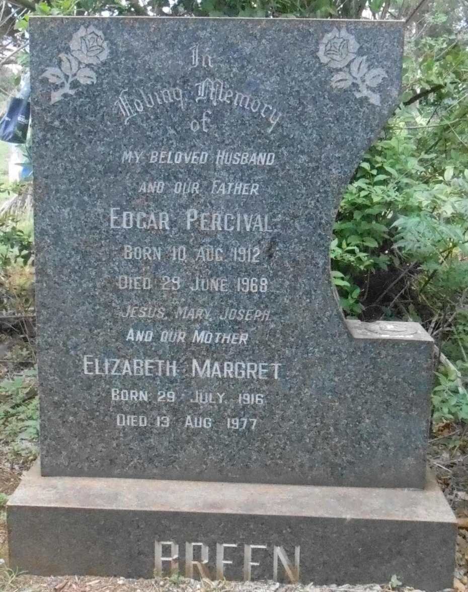 BREEN Edgar Percival 1912-1968 &amp; Elizabeth Margret 1916-1977