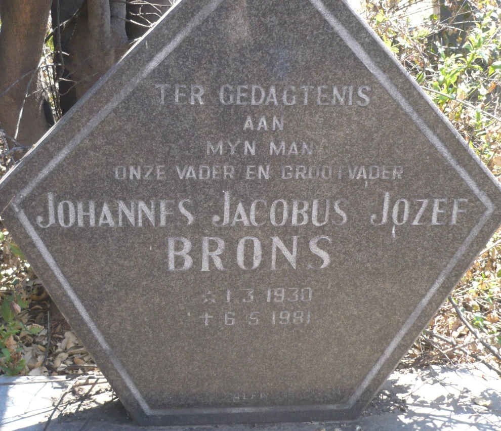 BRONS Johannes Jacobus Jozef 1930-1981