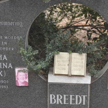 BREEDT Gerhardus Christiaan Johannes 1900-1985 &amp; Martha Christina ROUX 1903-1983