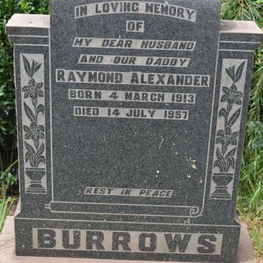 BURROWS Raymond Alexander 1913-1957