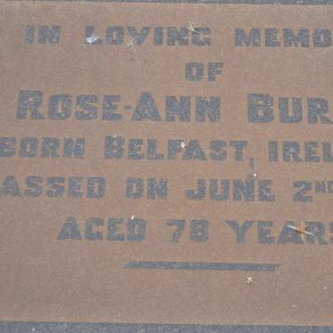 BURNS Rose-Ann -1945