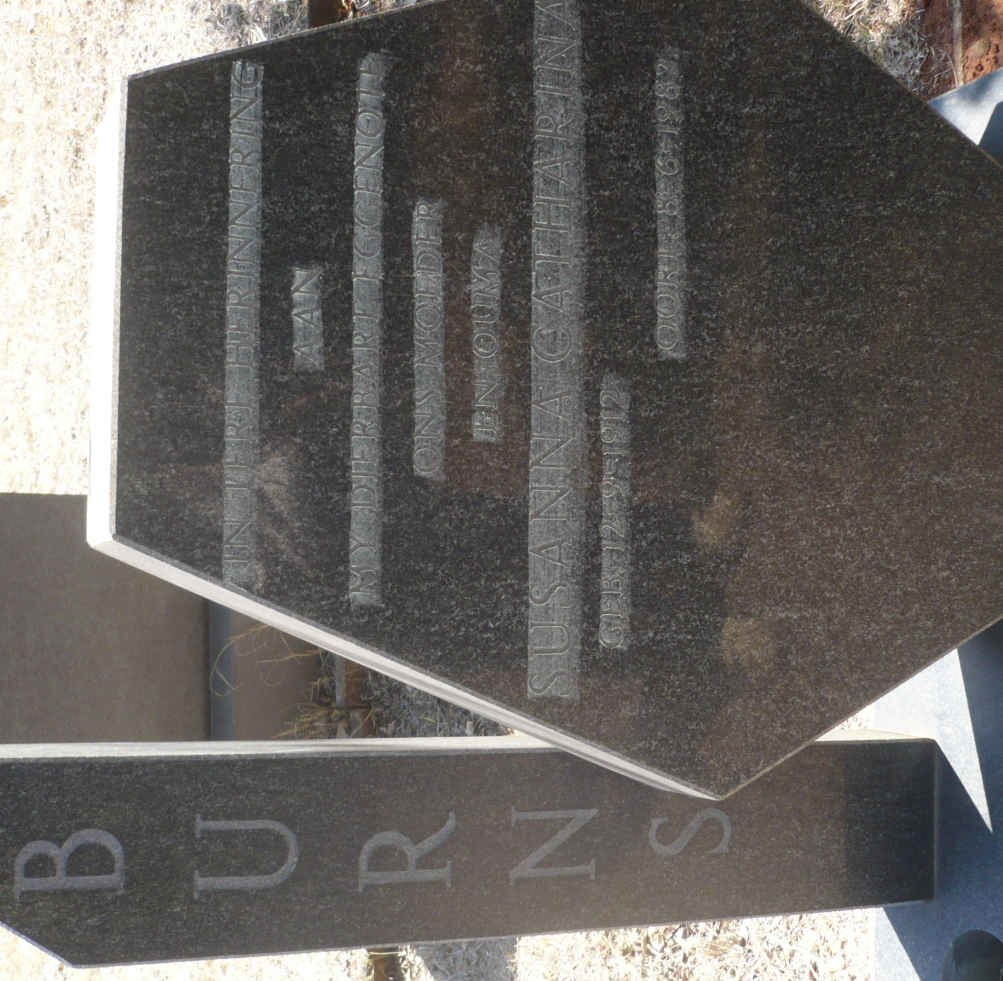 BURNS Susanna Catharina 1912-1982