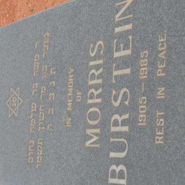 BURSTEIN Morris 1905-1985
