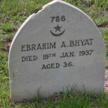 BHYAT Ebrahim -1937