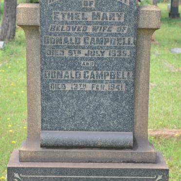 CAMPBELL Donald -1941 &amp; Ethel Mary -1935