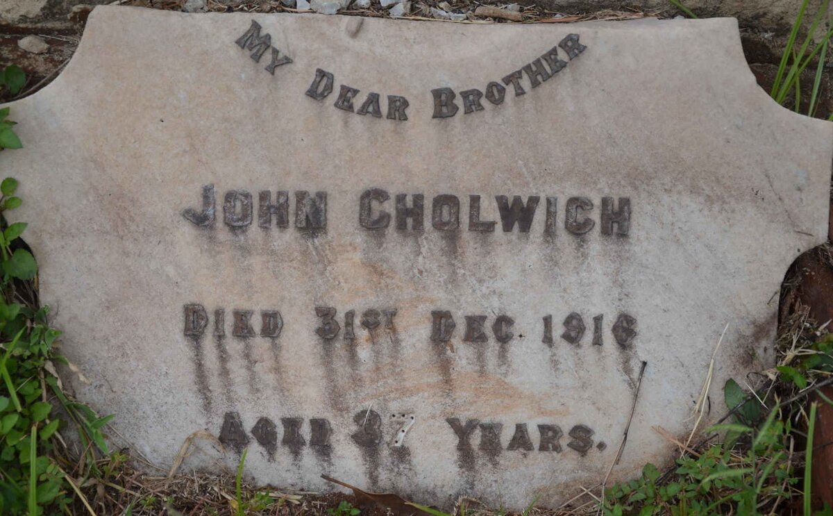 CHOLWICH John -1916