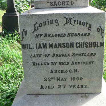 CHISHOLM William Manson -1909