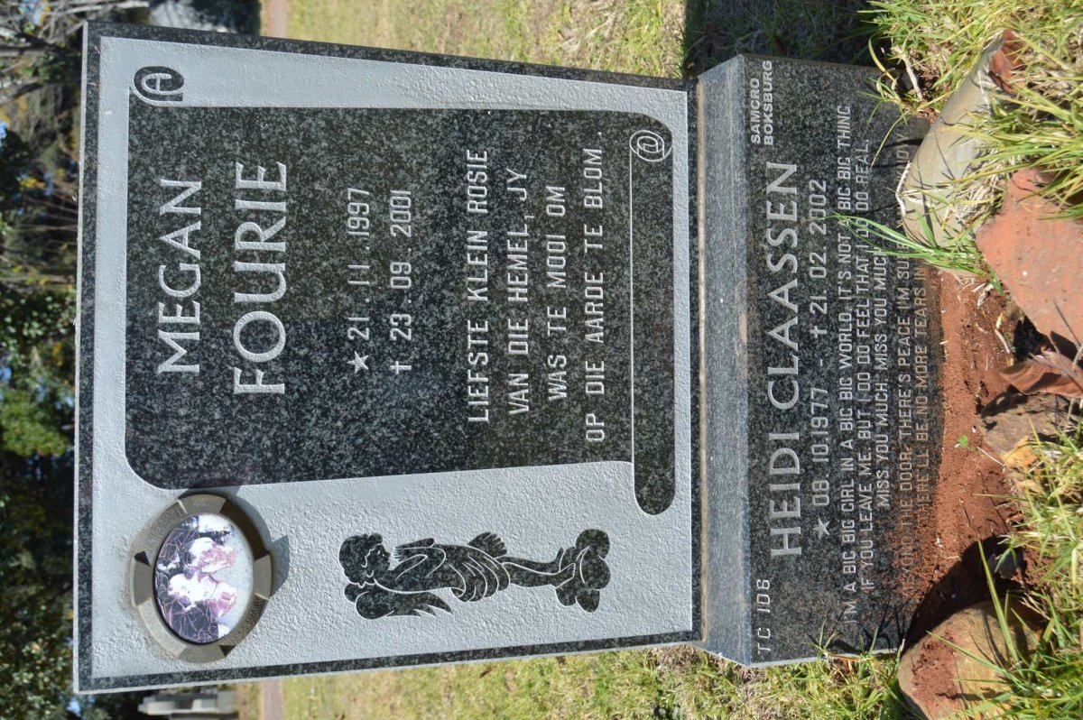 CLAASSEN Heidi 1977-2002 :: FOURIE Megan 1997-2001