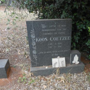 COETZEE Koos 1941-1981
