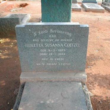 COETZEE Heiletta Susanna 1883-1964