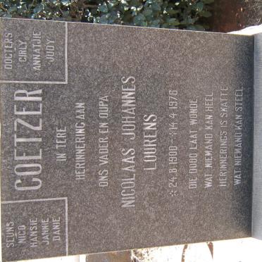 COETZER Nicolaas Johannes Lourens 1900-1976