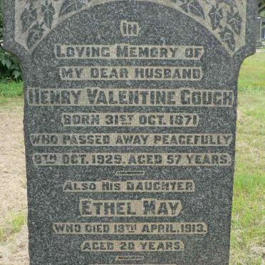 COUCH Henry Valentine 1871-1929 :: COUCH Ethel May -1913