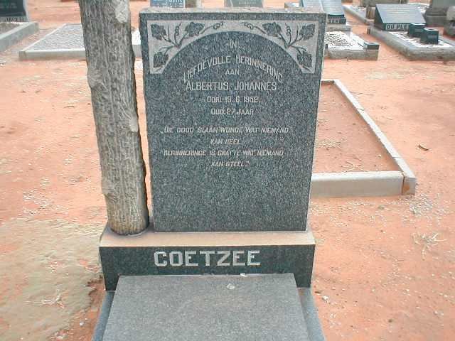 COETZEE Albertus Johannes -1952