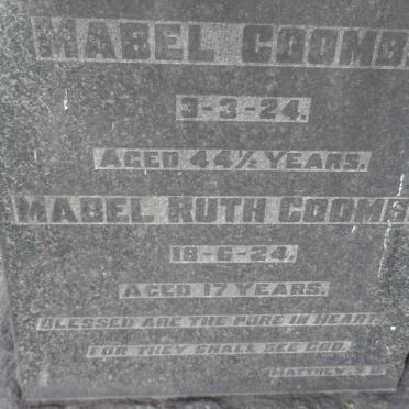 COOMBS Mabel -1924 :: COOMBS Mabel Ruth -1924