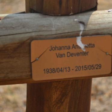 DEVENTER Johanna An?etta, van 1938-2015