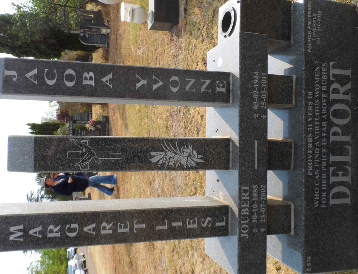 DELPORT Jacoba Yvonne 1944-2011 :: JOUBERT Margaret Liesl 1985-2002
