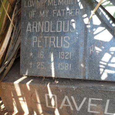 DAVEL Arnoldus Petrus 1921-1981