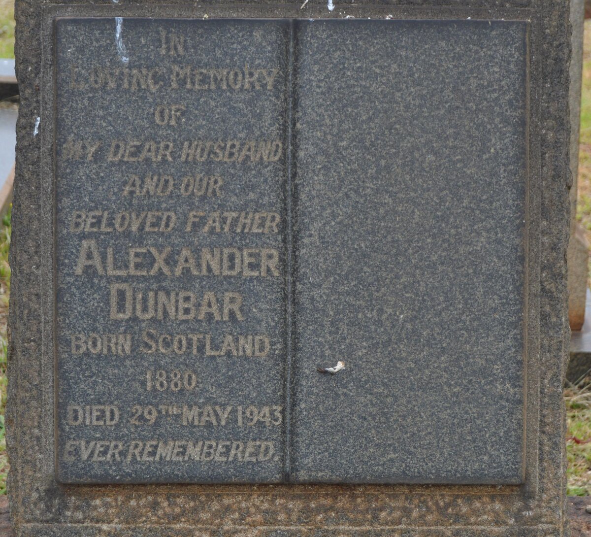 DUNBAR Alexander 1880-1943