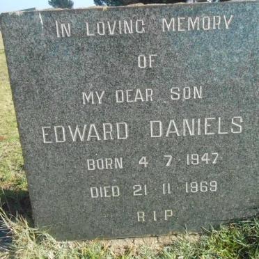 DANIELS Edward 1947-1969