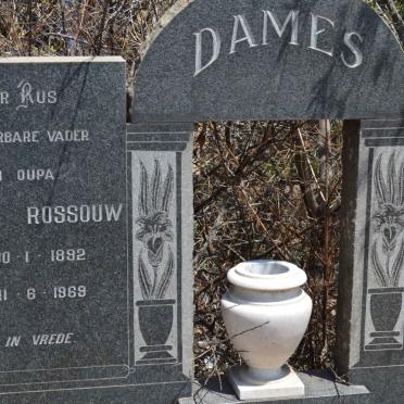 DAMES Gabriel Rossouw 1892-1969 &amp; Catharina Johanna 1883-1963