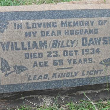 DAWSON William -1934 &amp; Annie -1949 :: DAWSON Andrew Nelson -1926