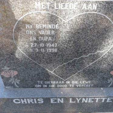 DICKS Chris 1947-1996 &amp; Lynette