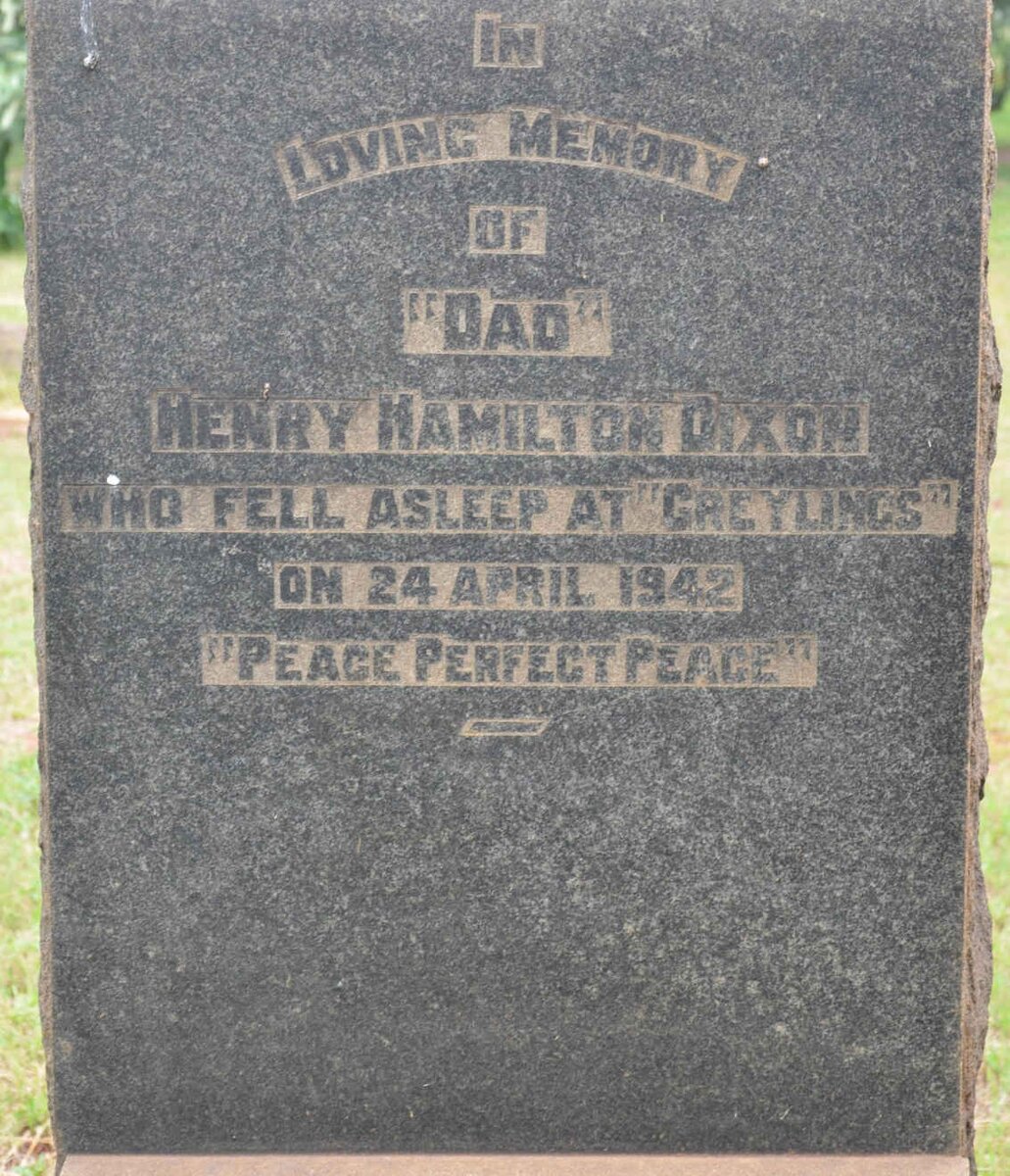 DIXON Henry Hamilton -1942