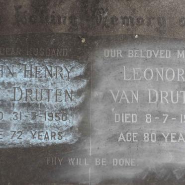 DRUTEN John Henry, van -1950 &amp; Leonora -1964