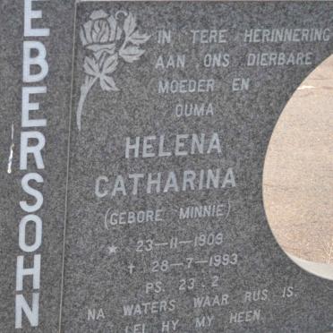 EBERSOHN Helena Catharina nee MINNIE 1909-1993