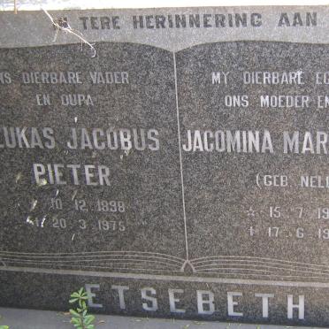 ETSEBETH Lukas Jacobus Pieter 1898-1975 &amp; Jacomina Margaretha NELL 1903-1967