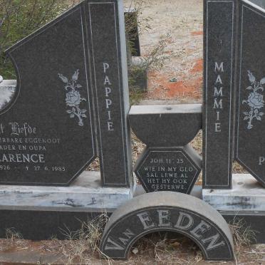 EEDEN Clarence, van 1926-1985 &amp; Petronella Jacoba 1932-