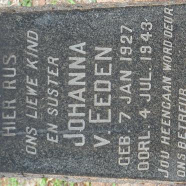 EEDEN Johanna, v. 1927-1943