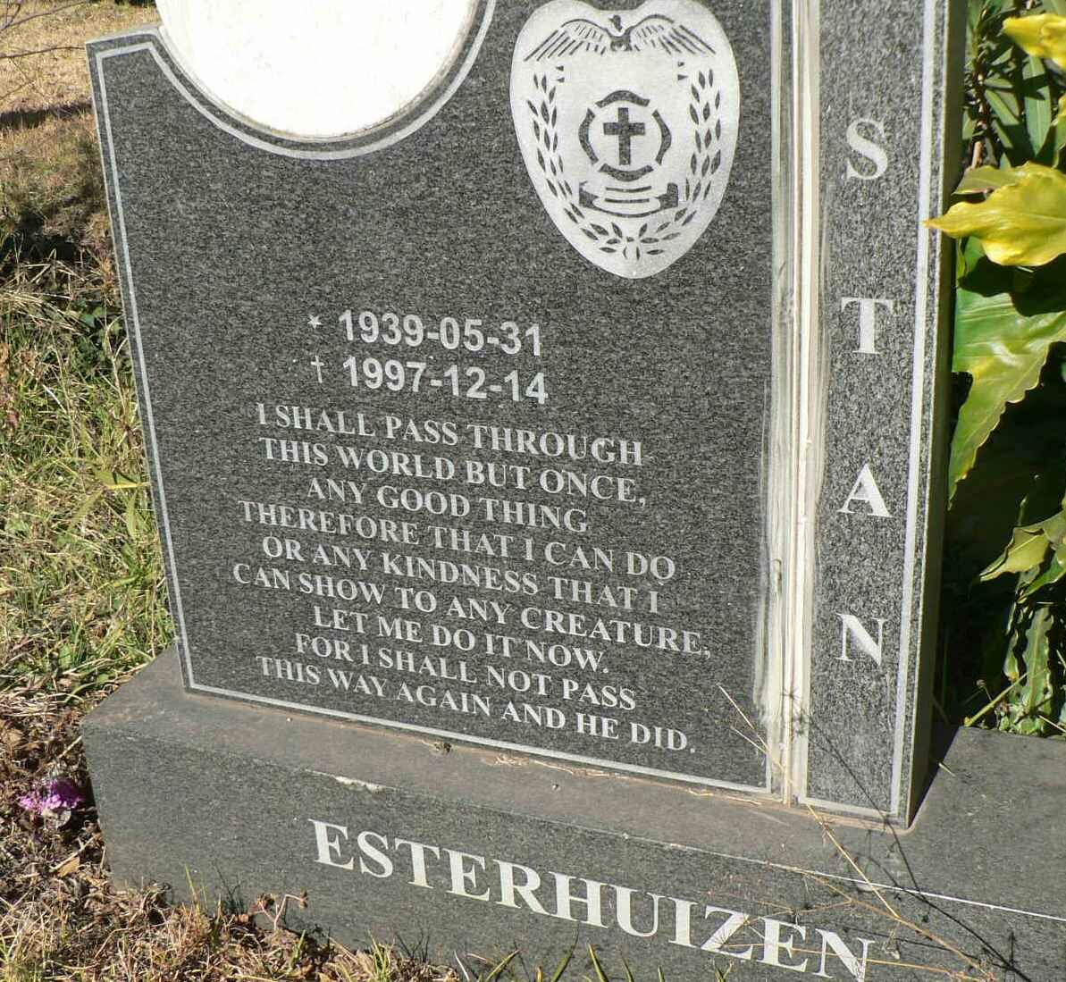 ESTERHUIZEN Stan 1939-1997