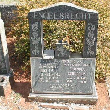 ENGELBRECHT Johannes Cornelius 1893-1965 &amp; Dorothea Wilhelmina 1897-1961