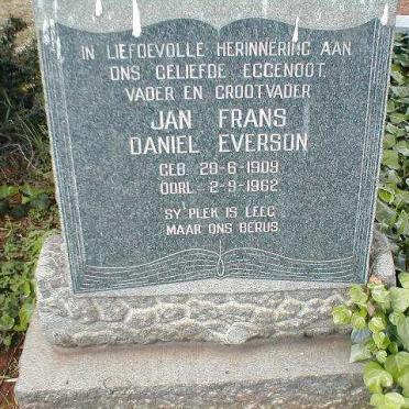 EVERSON Jan Frans Daniel 1909-1962