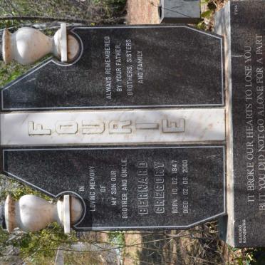 FOURIE Bernard Gregory 1947-2000