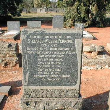 FERREIRA Stefanus Willem 1925-1947