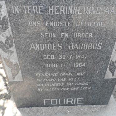 FOURIE Andries Jacobus 1947-1964