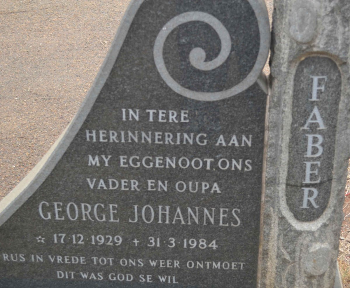 FABER George Johannes 1929-1984