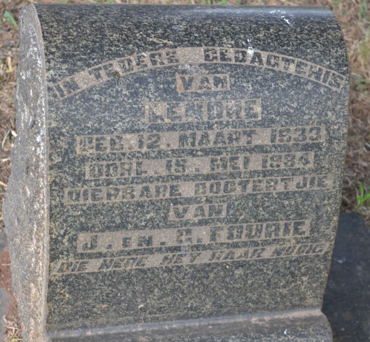 FOURIE Lenore 1933-1934