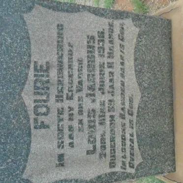 FOURIE Louis Jacobus -1936