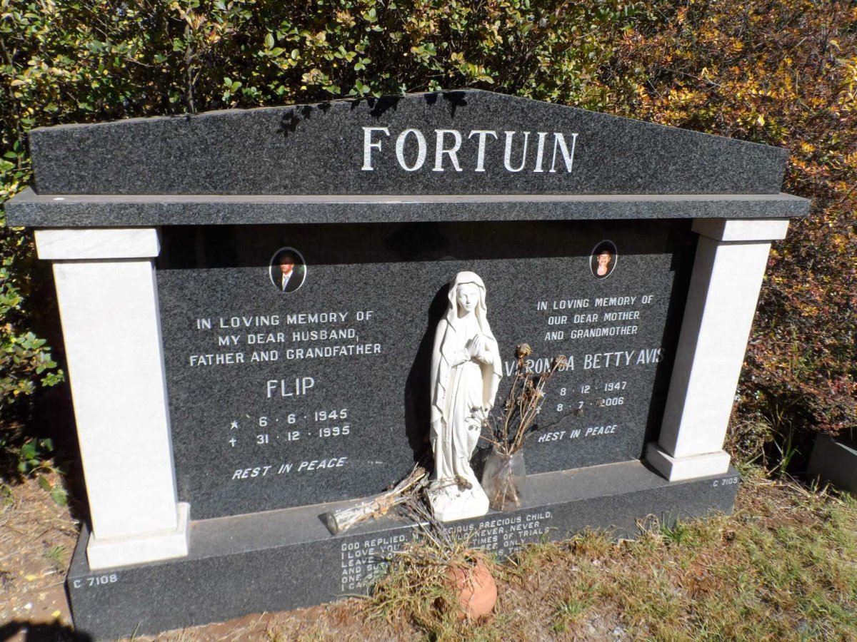 FORTUIN Flip 1945-1995 &amp; Veronica Betty Avis 1947-2006