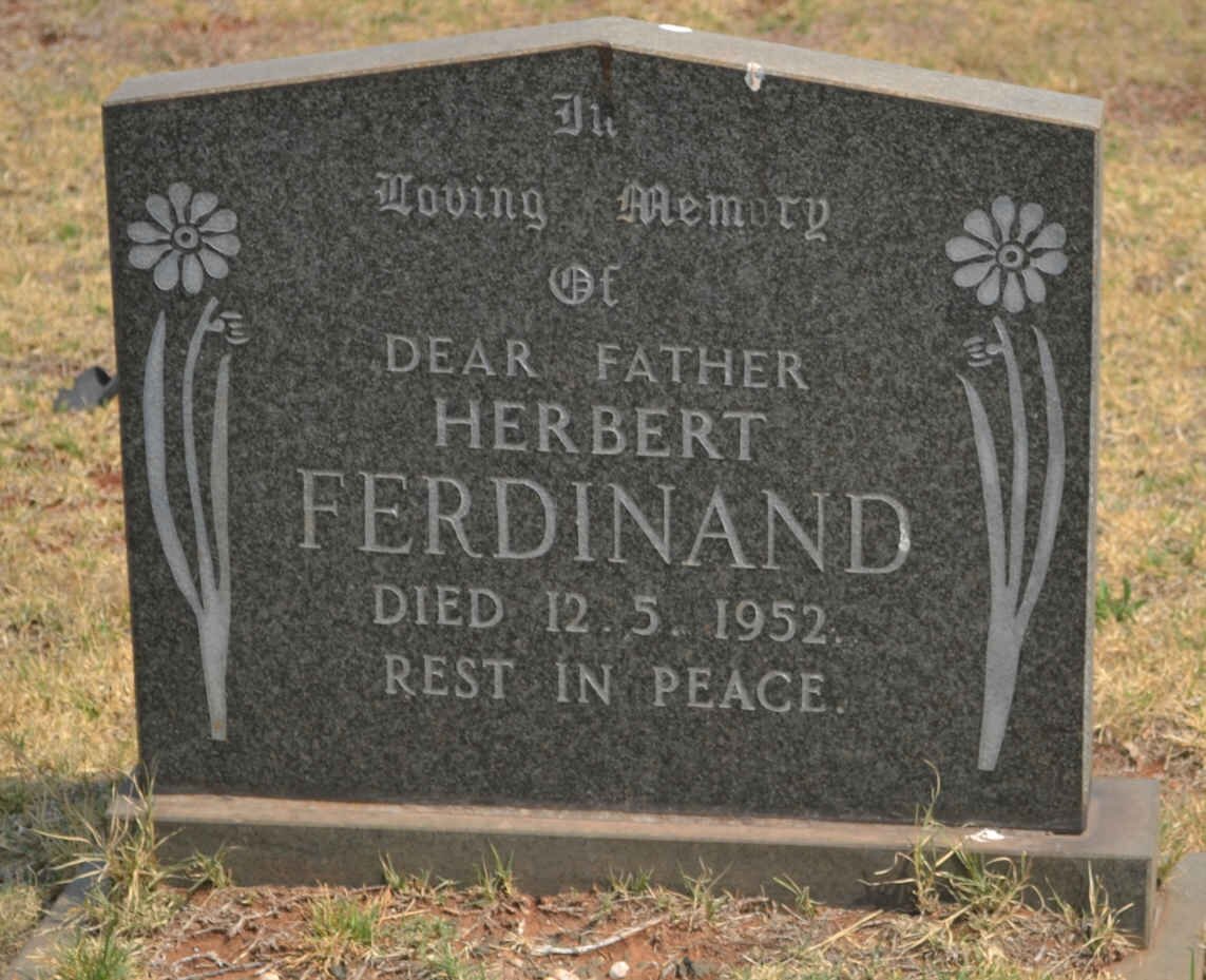 FERDINAND Herbert -1952