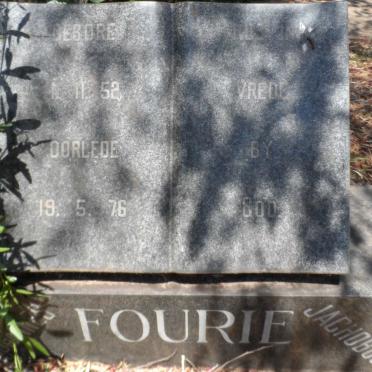 FOURIE Jachobus 1952-1976
