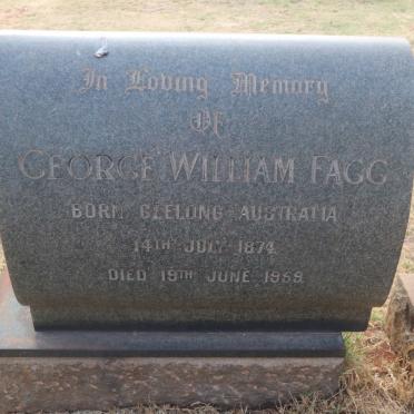 FAGG George William 1874-1959